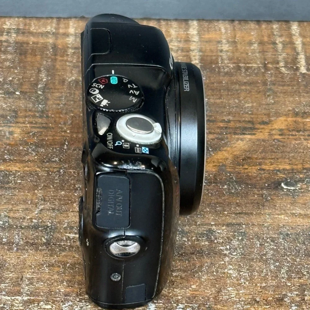 Canon PowerShot SX150 IS Digital Camera Black 12x Zoom 14.1MP HD Video Y2K Tech